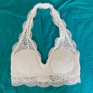 Aerie Lace Padded Halter Bralette